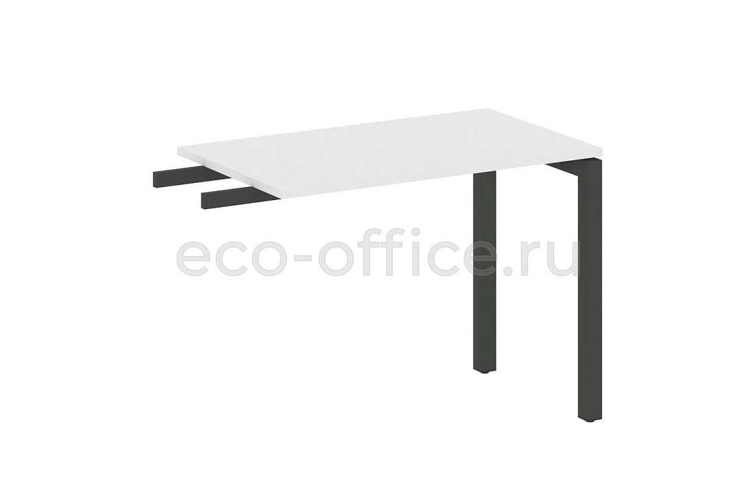 Приставной элемент на П-образном м/к METAL SYSTEM QUATTRO 5x5 50БП.ПР-3 Белый / Антрацит металл купить в Москве