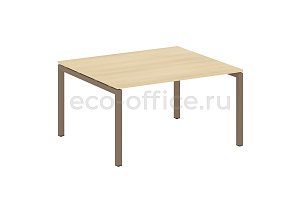 Стол переговорный (1 столешница) METAL SYSTEM QUATTRO 5x5 50БП.ПРГ-1.3 Акация Лорка / Мокко металл фото