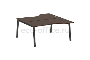 Рабочая станция криволинейная METAL SYSTEM STYLE БА.РАС-СА-2.1 Венге Цаво / Антрацит металл фото