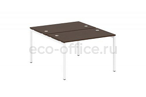 Рабочая станция METAL SYSTEM QUATTRO 4x4 40БП.РАС-СП-2.2 Венге Цаво / Белый металл фото
