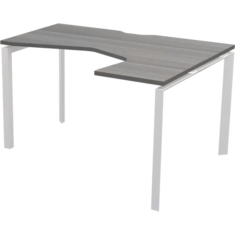 стол эргономичный правый на металлокаркасе protech нтмп.п-060.пр лиственница/белый фото