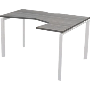 Стол эргономичный правый на металлокаркасе Protech НТМП.П-060.ПР Лиственница/Белый фото