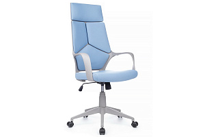 Кресло RV Chair IQ RV 8989 Серый пластик / Синяя ткань фото