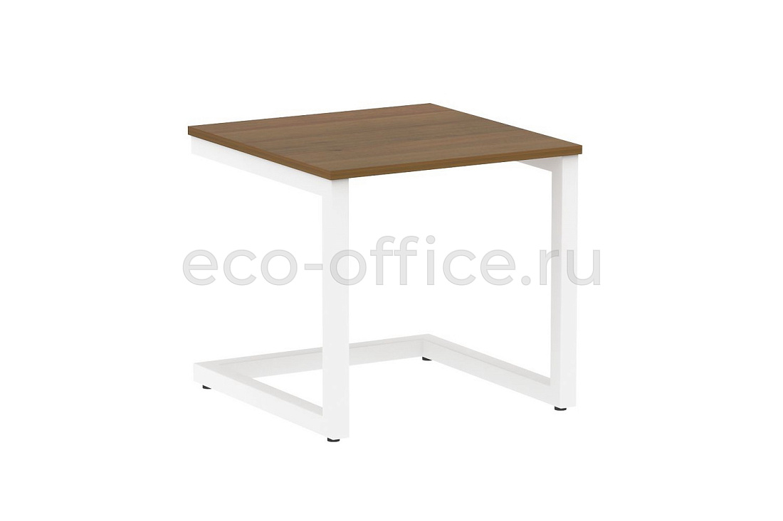 Стол журнальный на металлокаркасе HomeOffice VR.SP-2-58.G white Орех Гварнери / Белый металл  стоимость