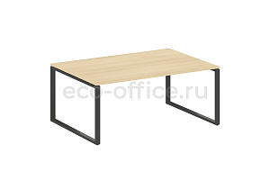 Стол переговорный (1 столешница) METAL SYSTEM STYLE БО.ПРГ-1.5 Акация Лорка / Антрацит металл фото