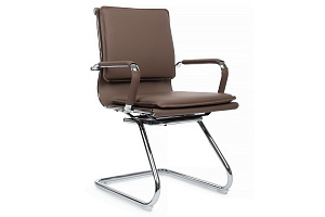 Конференц-кресло RV Chair HUGO 6003-3E Коричневая экокожа фото