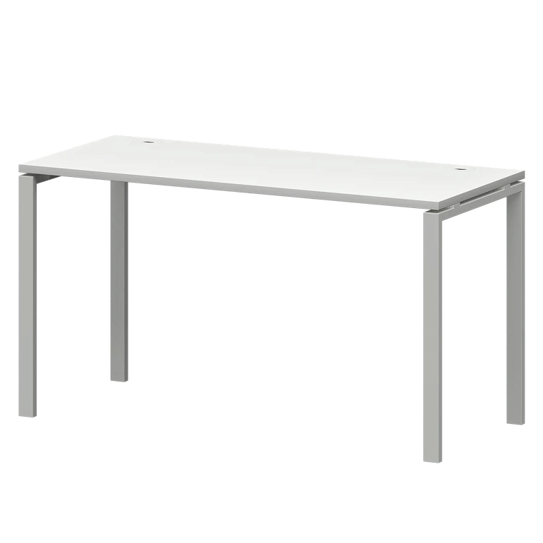 стол на металлокаркасе protech смс25-п-16к.60.пр25 белый/белый фото