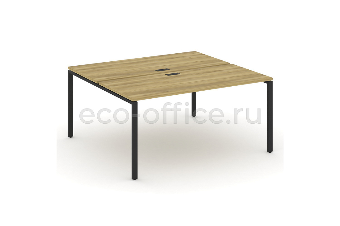 Рабочая станция на 2 места CONCEPT CN.DRS-004 Дуб Винченцо / Чёрный металл купить в Москве