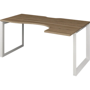 Стол эргономичный правый на металлокаркасе Protech НТМП.О-060.ПР Дуб сафари/Белый фото