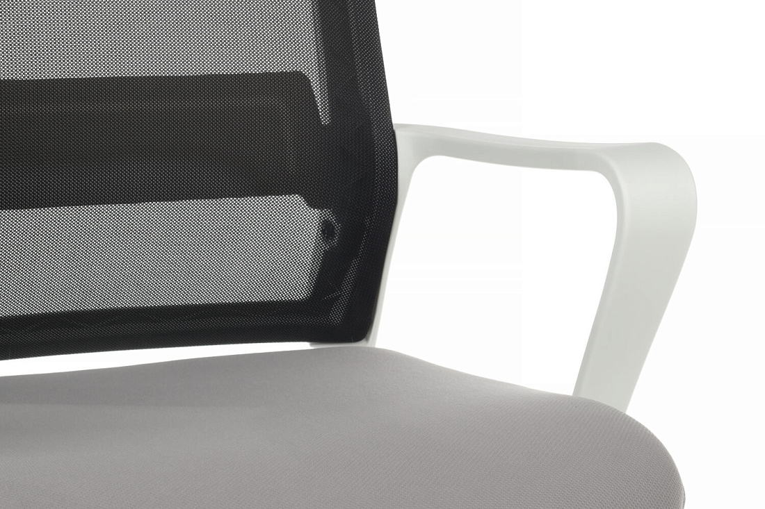 кресло rv chair mint 1029hw чёрная сетка / серая ткань фото