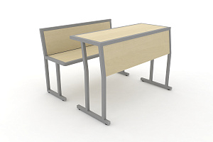 Комплект для первого ряда DESK DKN-1100SPL Клён / Серый металл фото