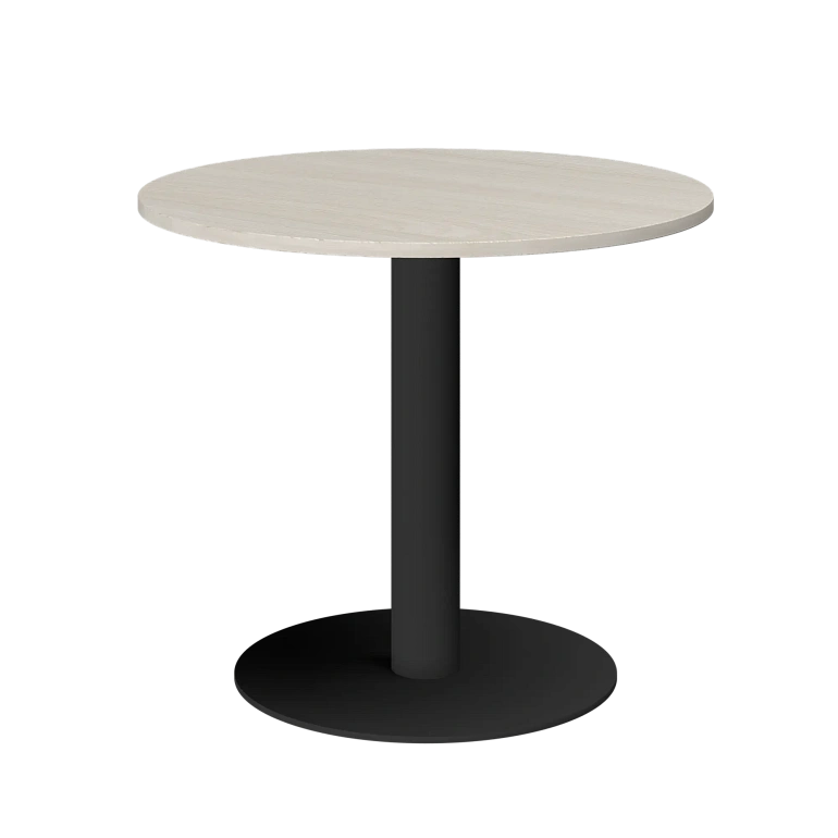 стол круглый protech ам-д90 ясень шимо/антрацит фото