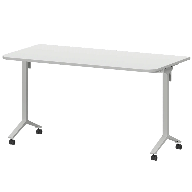 стол мобильный складной радиусный protech мб22-140.70р белый/белый фото