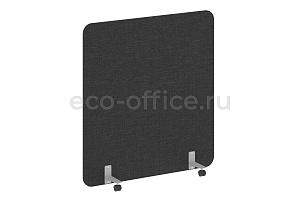 Перегородка на металлических опорах, на роликах R-LINE SOFT AP.R-136-150 Рогожка Romeo 01 / Серый металл фото
