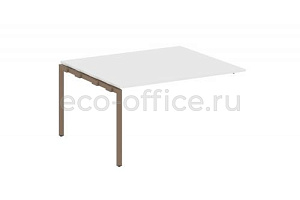 Проходной наборный элемент переговорного стола METAL SYSTEM QUATTRO 4x4 40БП.ППРГ-3 Белый / Мокко металл фото