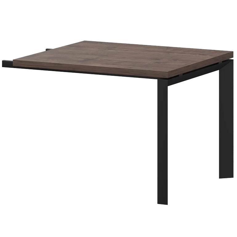 конференц-приставка на металлокаркасе protech ктм-09.38 дуб апрель/черный фото