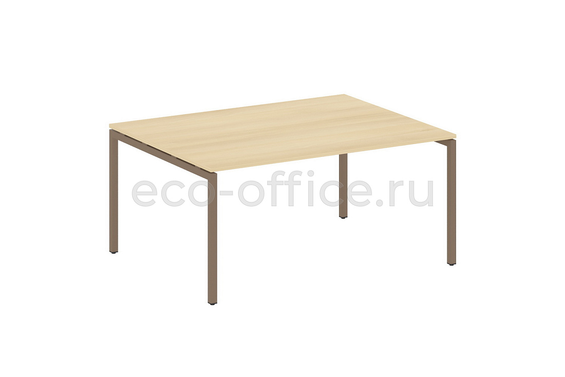 Стол переговорный (1 столешница) METAL SYSTEM QUATTRO 4x4 40БП.ПРГ-1.4 Акация Лорка / Мокко металл  стоимость
