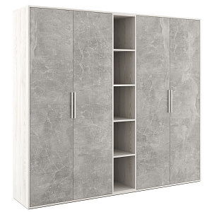 Шкаф высокий 4 створки, с нишей B-tone BTN36153431 фото