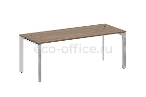 Стол руководителя ONIX DIRECT LUX M-O.MP-SRR-6.8 Дуб Аризона / Нержавеющая сталь фото