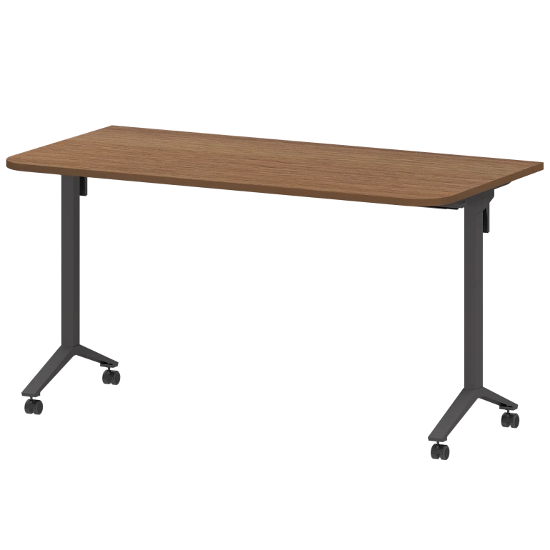 стол мобильный складной радиусный protech мб22-140.70р орех/антрацит фото