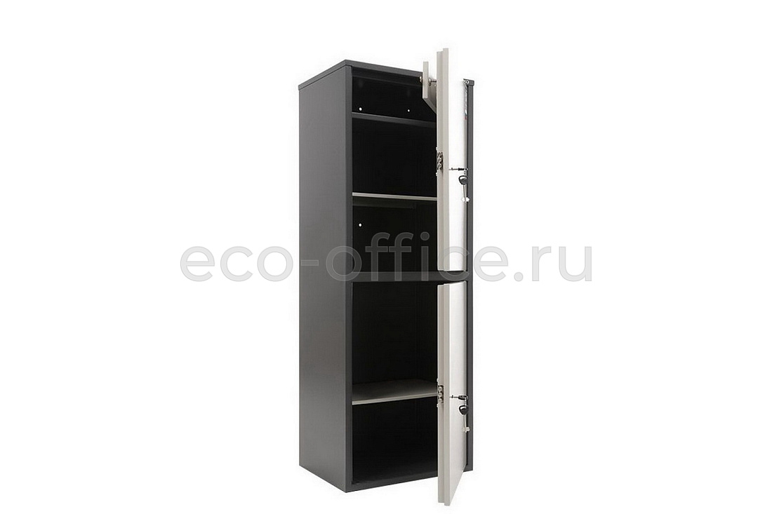 Шкаф бухгалтерский AIKO SL-125/2T Графит (RAL 7024) / Светло-серый (RAL 7038)  стоимость
