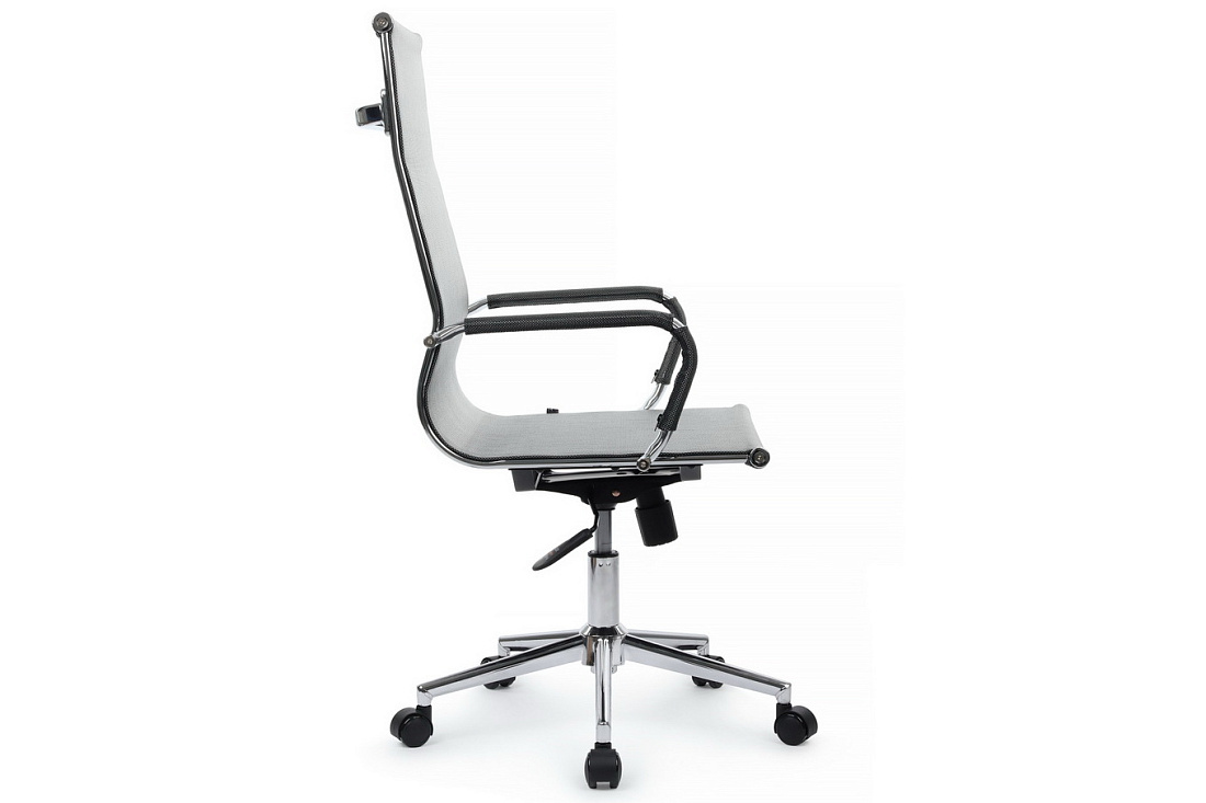 кресло руководителя rv chair hugo 6001-1se серебристо-серая сетка фото