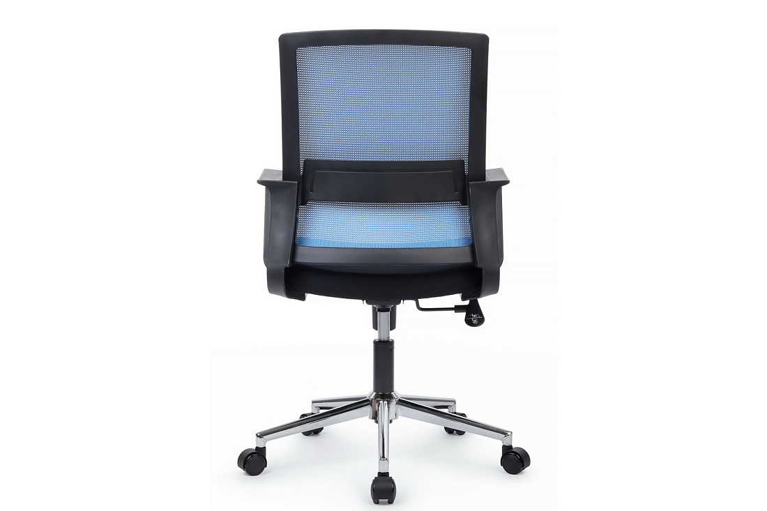 кресло rv chair mint m1029mbe синяя сетка / чёрная ткань фото