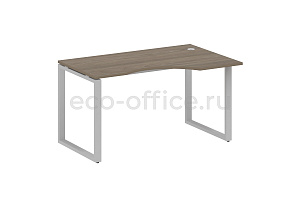 Стол криволинейный правый METAL SYSTEM STYLE БО.СА-2 (R) Вяз Благородный / Серый металл фото