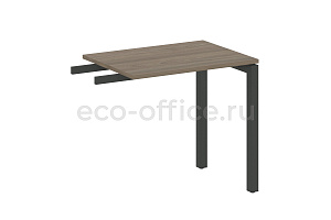 Приставной элемент на П-образном м/к METAL SYSTEM QUATTRO 5x5 50БП.ПР-2 Вяз Благородный / Антрацит металл фото