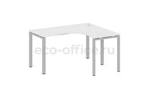 Стол криволинейный правый METAL SYSTEM STYLE БП.СА-3 (R) Белый / Серый металл фото