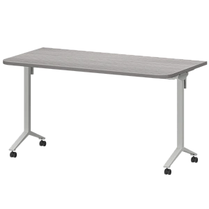 Стол мобильный складной радиусный Protech МБ25-140.70Р Лиственница/Белый фото