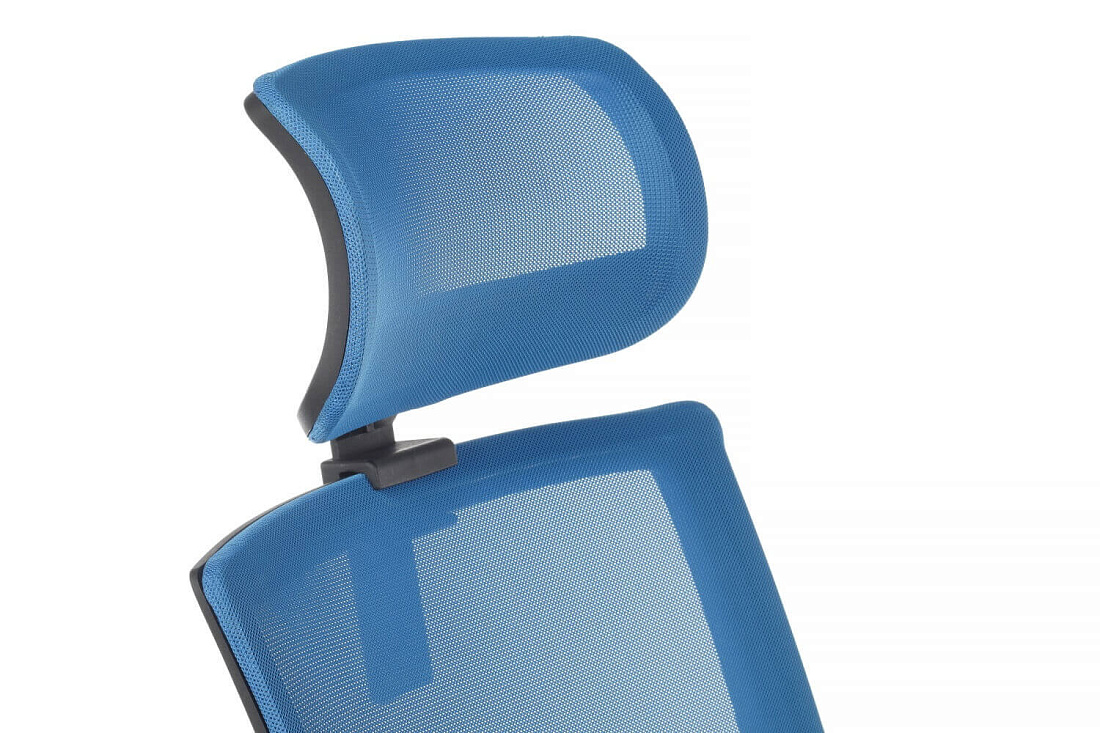 кресло rv chair mint 1029hb синяя сетка / чёрная ткань фото