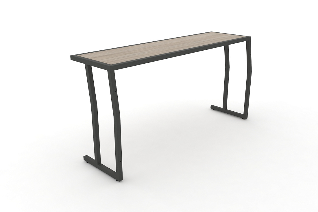 Стол учебный трехместный без царги DESK DK-1500S Дуб Аттик / Антрацит Металл  стоимость