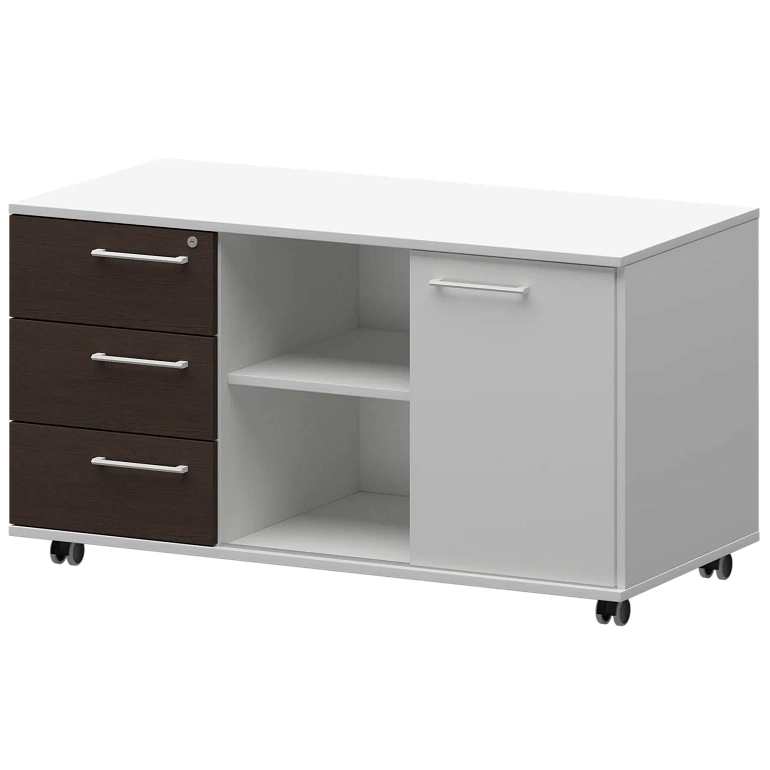 креденция левая protech kzt-62l дуб венге/белый фото