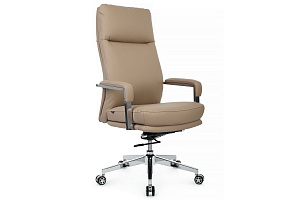 Кресло руководителя RV Chair LEON A916-1 Бежевая экокожа фото