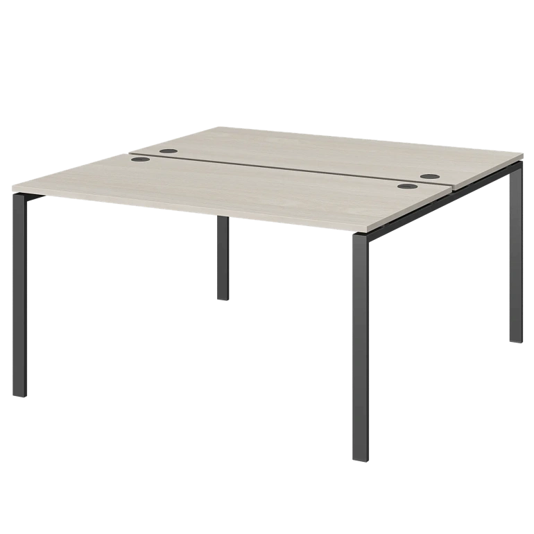 бенч двойной на 2 рабочих места protech амб-003 ясень шимо/антрацит фото