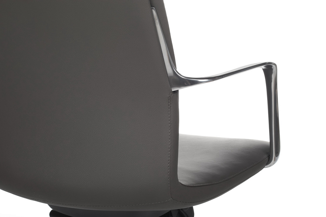 Кресло руководителя RV Design PLAZA FK004-A13 Антрацит кожа  стоимость