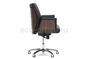 Кресло руководителя Profoffice ZEUS B Орех Чёрная кожа фото