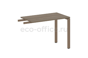 Приставной элемент на П-образном м/к METAL SYSTEM STYLE БП.ПР-3 Вяз Благородный / Мокко металл фото