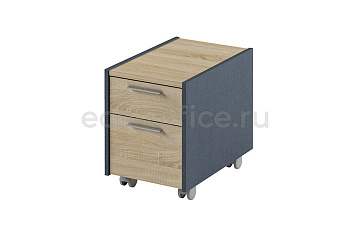 Тумба подкатная ИННОВАЦИЯ I-90 Дуб Сонома / Антрацит купить в Москве