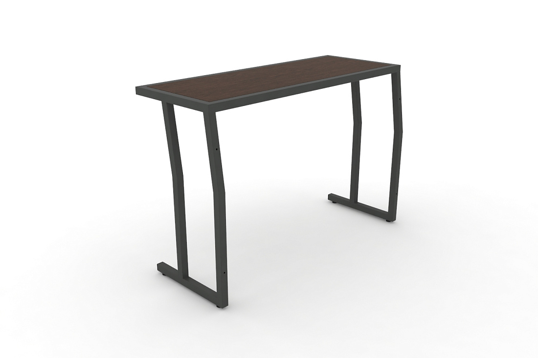 Стол учебный двухместный без царги DESK DK-1100S Венге / Антрацит Металл  стоимость