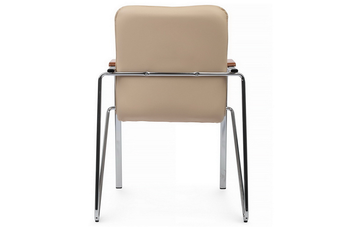 конференц-кресло rv chair самба на гальванических опорах smb-02h бежевая экокожа фото