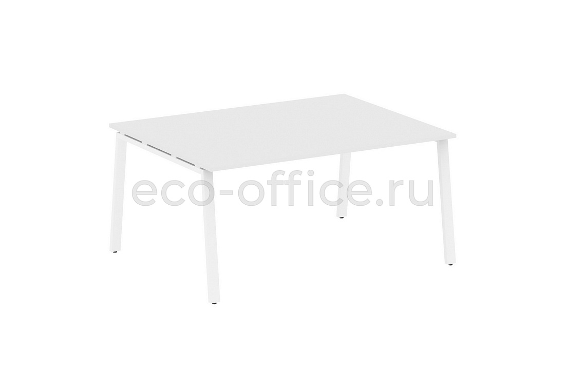 Стол переговорный (1 столешница) METAL SYSTEM STYLE БА.ПРГ-1.4 Белый / Белый металл  стоимость