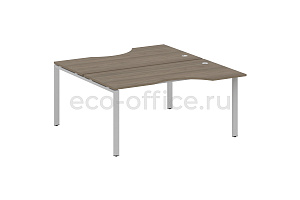 Рабочая станция криволинейная METAL SYSTEM STYLE БП.РАС-СА-2.1 Вяз Благородный / Серый металл фото
