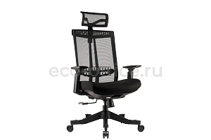 Кресло эргономичное ECO-CHAIR S6 Optima Чёрный пластик / Чёрная сетка фото