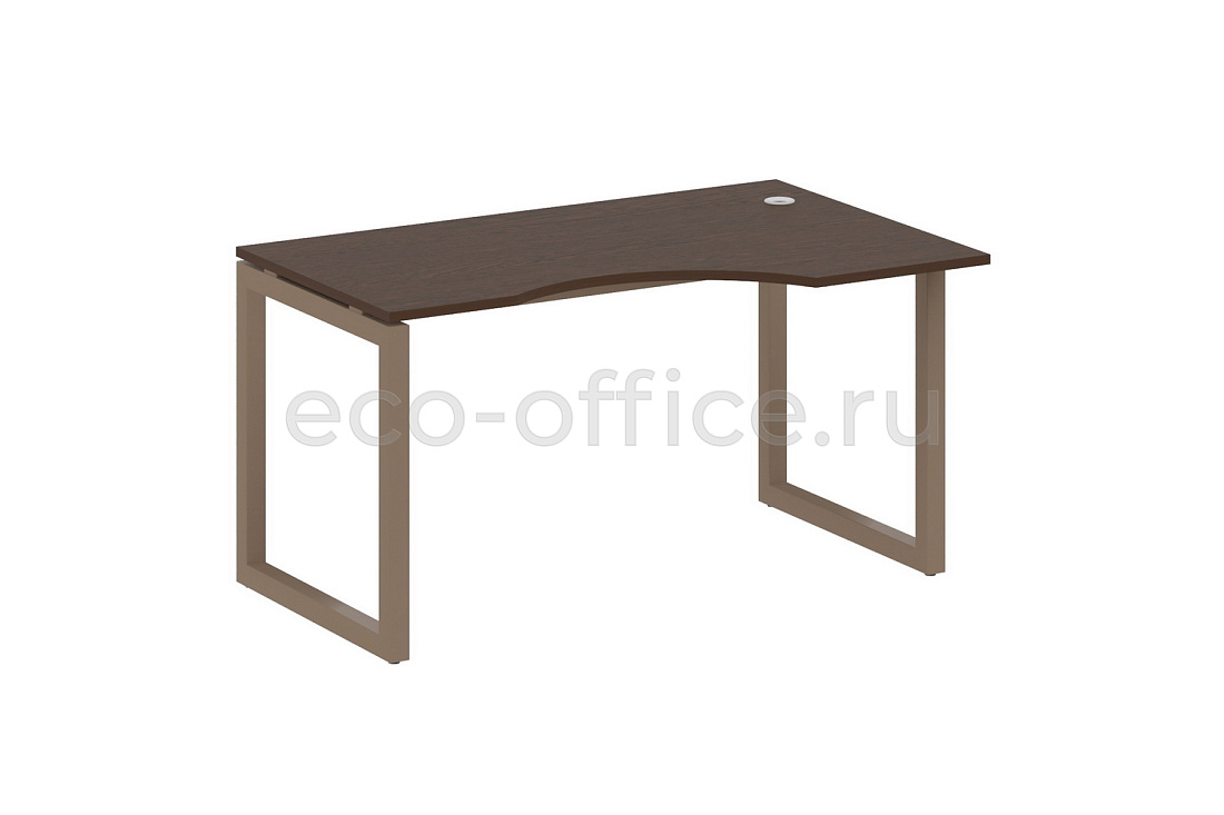 Стол криволинейный правый METAL SYSTEM QUATTRO 5x5 50БО.СА-2 Пр Венге Цаво / Мокко металл  стоимость