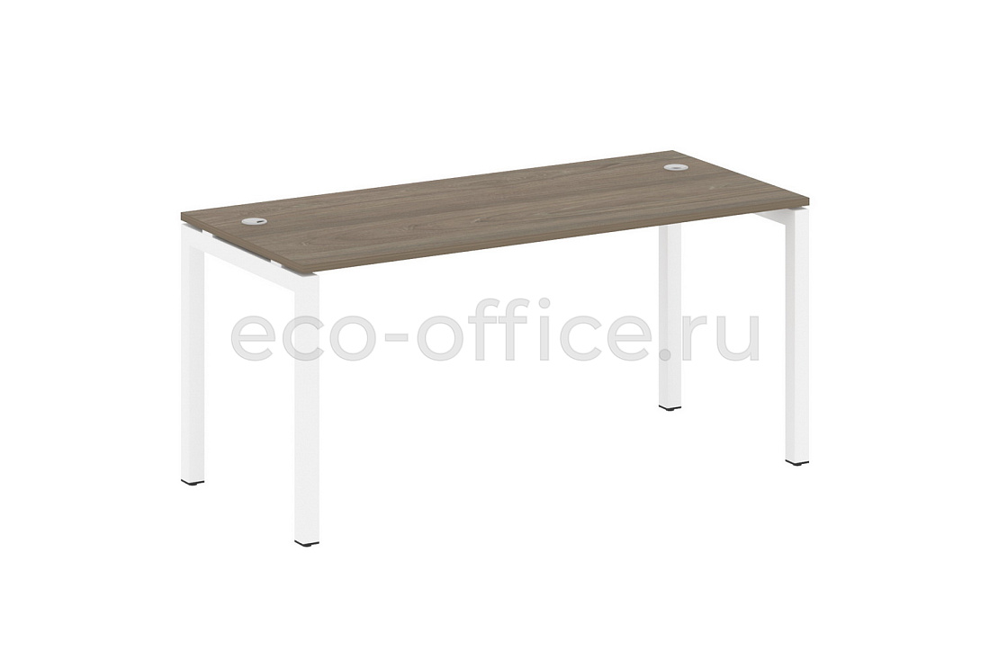 Стол письменный METAL SYSTEM QUATTRO 5x5 50БП.СП-4 Вяз Благородный / Белый металл купить в Москве