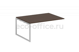 Проходной наборный элемент переговорного стола METAL SYSTEM QUATTRO 4x4 40БО.ППРГ-4 Венге Цаво / Серый металл фото