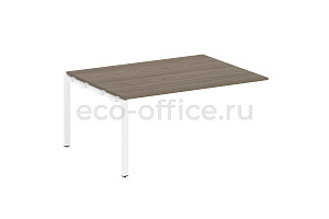Проходной наборный элемент переговорного стола METAL SYSTEM STYLE БП.ППРГ-4 Вяз Благородный / Белый металл фото