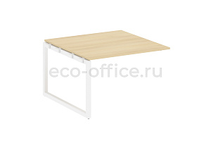 Проходной наборный элемент переговорного стола METAL SYSTEM QUATTRO 5x5 50БО.ППРГ-2 Акация Лорка / Белый металл фото